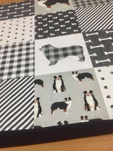 Load image into Gallery viewer, Australian Shepherd Memory Foam Crate Mat - Black Tri