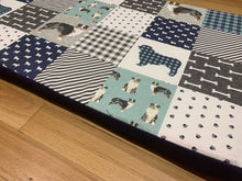 Load image into Gallery viewer, Australian Shepherd Memory Foam Crate Mat - Blue Merle