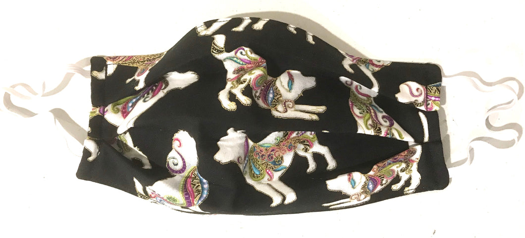 Face Mask - Paisley Puppies (ADULT)