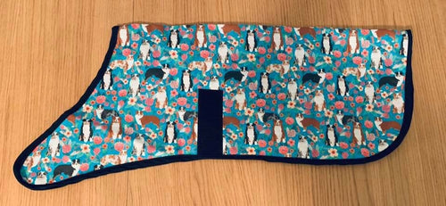 Australian Shepherd Satin Show Coat - Floral