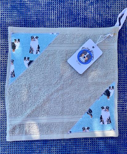 Australian Shepherd Hand Towel - Blue Merle